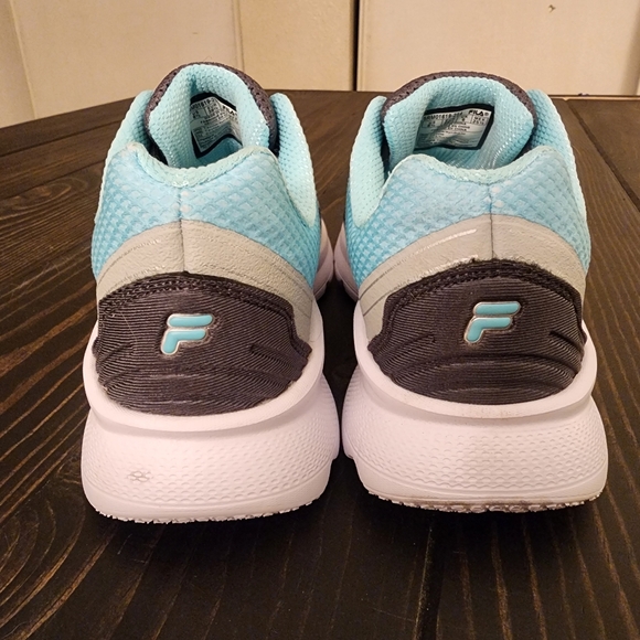 ‼️SOLD‼️ Fila Memory Foam Panorama 9 Running Shoes Grey Aqua Blue Size 8.5 - Picture 8 of 12